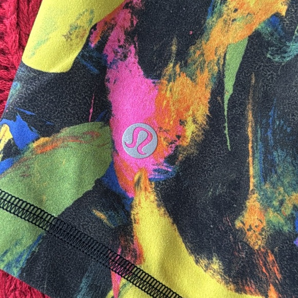 Lululemon Wunder Train High-Rise Short 6" Undertone Black Multi Sz 14! - Picture 7 of 8